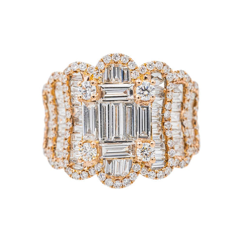 Bague 54 Djula Bague Cocktail Or rose Diamant 58 Facettes 3530666CN