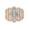 Bague 54 Djula Bague Cocktail Or rose Diamant 58 Facettes 3530666CN
