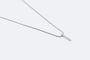 Collier Oro Bianco Collier avec pendentif en or blanc 58 Facettes COL278