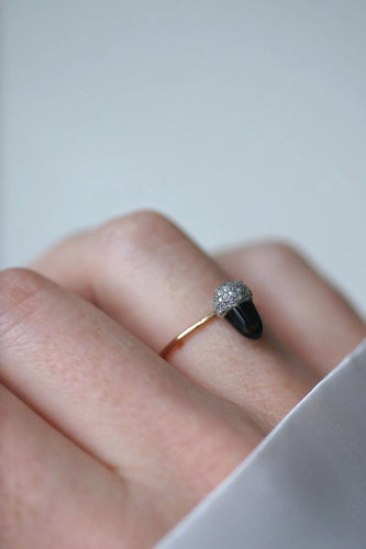 Bague 54.5 Bague Noisette Saphir et Diamants 58 Facettes