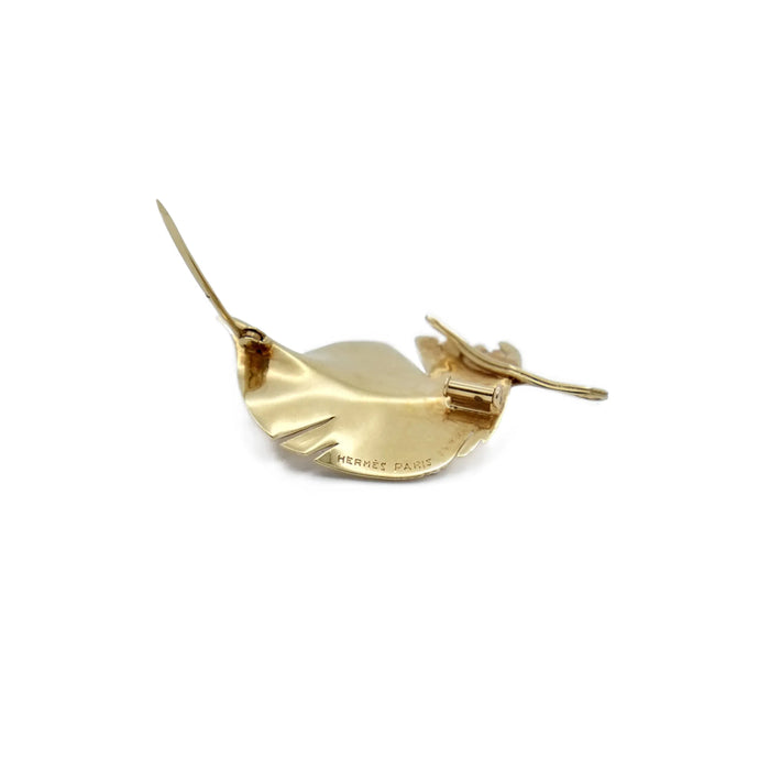 HERMES - Feather Brooch
