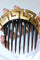 Peigne grec Méandre or jaune et écaille 58 Facettes