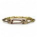 Bracelet Georges LENFANT - Rare Bracelet en or jaune pavé de diamants. 58 Facettes