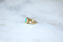 Bague 47 Ancienne Bague Marguerite Or Jaune, Turquoise, Diamants 58 Facettes