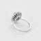 Bague 55.5 Bague or gris, saphir et diamants 58 Facettes BA491