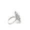Bague Bague en or blanc et diamants à motif floral 58 Facettes UN0140