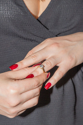 Bague 47 Bague Solitaire Or jaune Diamant 58 Facettes 2909883CN