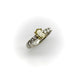 Bague Bague ovale en or diamant jaune et diamant 58 Facettes