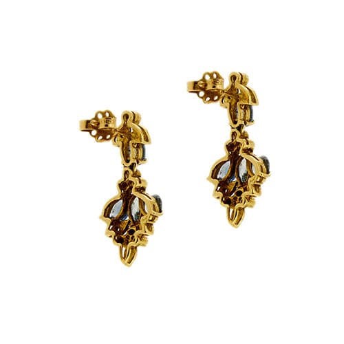 Boucles d'oreilles Boucles d'oreilles en diamant et saphir 58 Facettes 37417