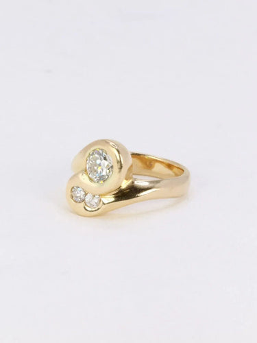Bague 53 Bague toi et moi diamants 1 ct 58 Facettes J211