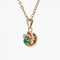 Pendentif Pendentif nid pierre verte or jaune 58 Facettes 16-229A