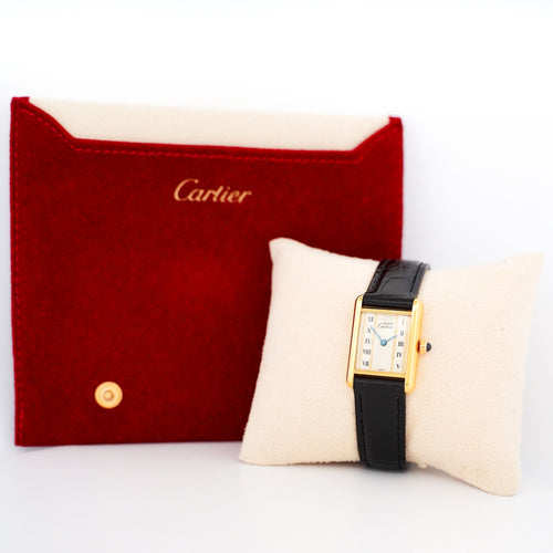 Cartier Tank Must - Ivory Column dial - SM 58 Facettes