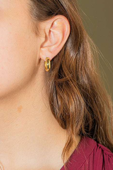 Boucles d'oreilles Boucles d'oreilles Demi-créoles Or jaune Diamant 58 Facettes 3622022CN