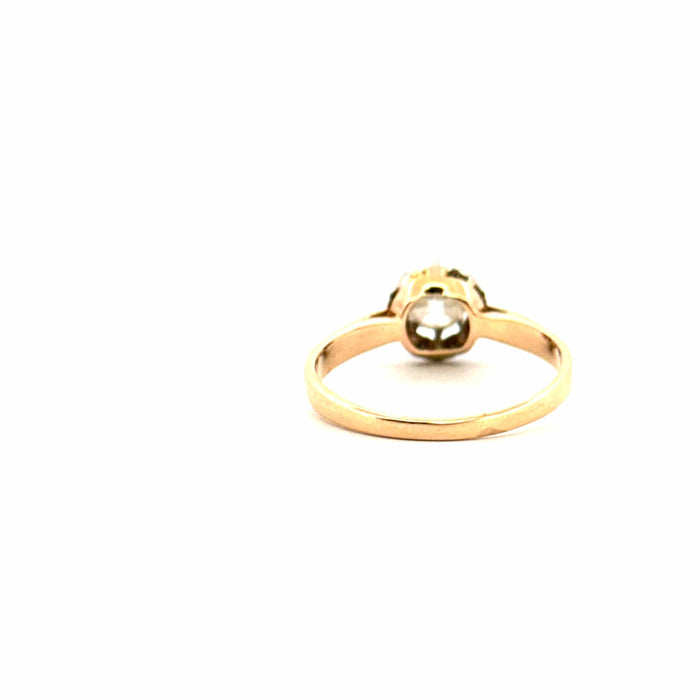 Bague 56 Solitaire Or Jaune Diamant 58 Facettes 85-GS28816