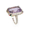 Bague Vintage Art Deco Amethyst Ring Enamel Cocktail 14k Gold Filigree Jewelry Sz 7 58 Facettes G13475