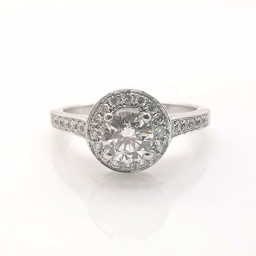 Bague Bague solitaire or diamants 58 Facettes