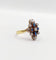 Bague 55 Bague duchesse antique diamants taille roses et pierres bleues en or 18k et platine 58 Facettes A06416
