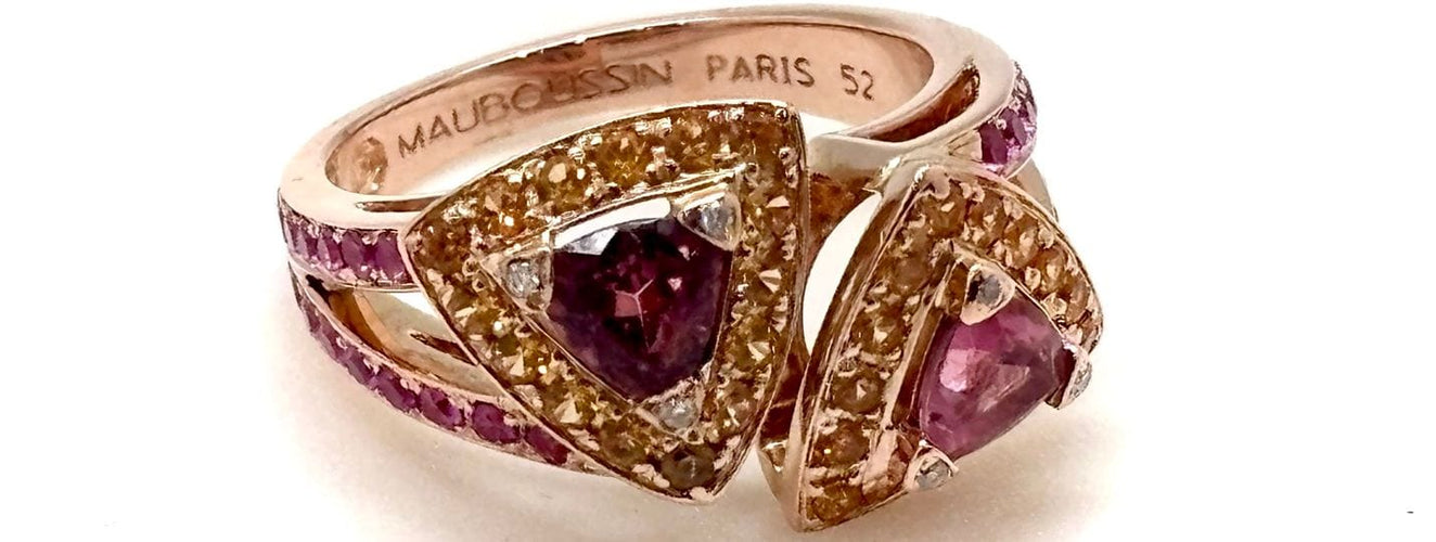 Bague 52 MAUBOUSSIN - Bague SUBTILE DUALITE or rose 58 Facettes M9094