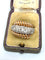 Bague 51 Bague vintage française en or jaune avec diamants des années 1950 58 Facettes