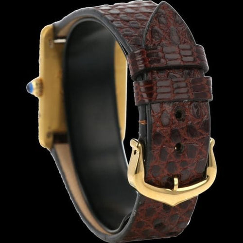 Montre Cartier Montre Tank Vermeil Must De Cartier Vermeil 58 Facettes MT43759