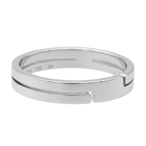 58 Dinh Van Bague Alliance Seventies Or blanc 58 Facettes 1649322CN