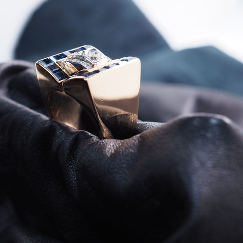 Bague 58.5 Bague Tank diamants 1940 58 Facettes 4845