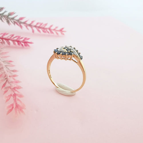 Bague 55 Bague saphirs diamants or 58 Facettes AA 1655