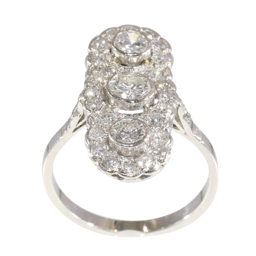 Pendentif L'allure Art déco : une histoire d'amour sertie de diamants 58 Facettes 16300-0191