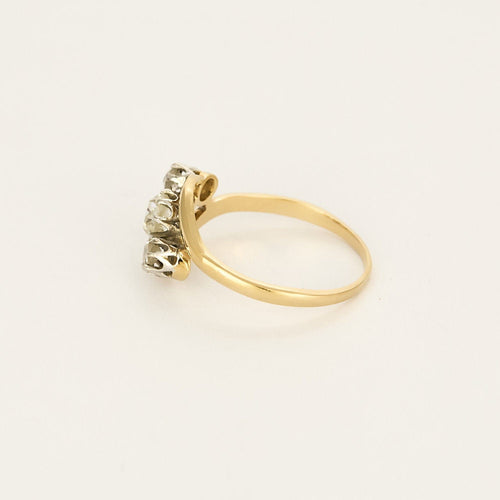 Bague 55 Bague en Or jaune et Diamants 58 Facettes QUI0760X2