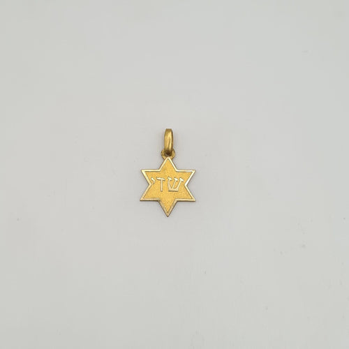 Pendentif Pendentif Étoile de David en or jaune 58 Facettes
