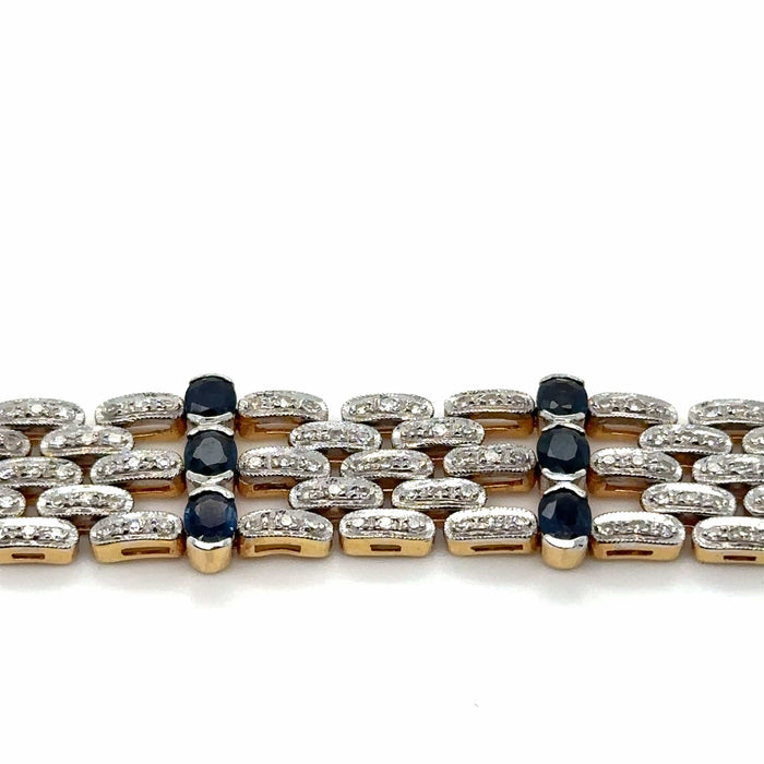 Bracelet Bracelet or saphirs diamants 58 Facettes 1.0000034/1