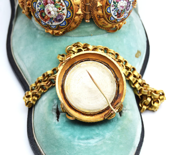 Bracelet Ensemble de micromosaïques en 3 pièces 1850 58 Facettes