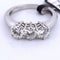 Bague 54 Bague TRILOGIE en or blanc 58 Facettes
