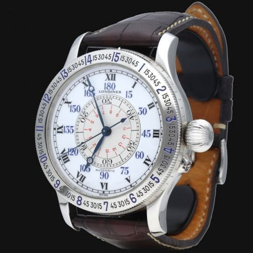 Montre Montre Longines Lindbergh à angle horaire 58 Facettes MT42181
