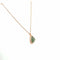 Collier Collier pendentif Green Saphir 2, 27 Carats Diamants 58 Facettes