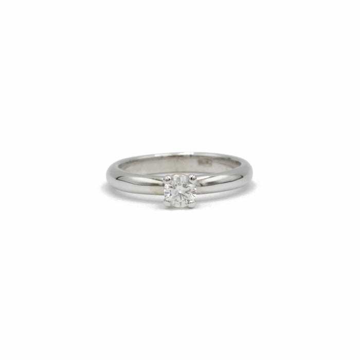 Bague 54 Solitaire or blanc et diamant 58 Facettes 240239R