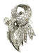 Broche Broche vintage double clips or, platine et diamants 7.5ct 58 Facettes