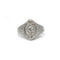 Bague 46 Bague or blanc diamants 58 Facettes 220575R