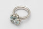 Bague 57 Charlotte Lynggaard - bague en or blanc avec aigue-marine et diamants 58 Facettes 9629