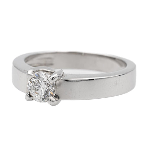 Bague 53 Bague Solitaire Or blanc Diamant 58 Facettes 578709RV