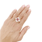 Bague 56 Bague jupe or blanc rubis 1,57 cts et diamants. 58 Facettes 34789