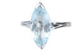 Bague 63 Bague Aigue-Marine 6.43 Carats Or Blanc 18 Carats 58 Facettes BGTOPOC402-107