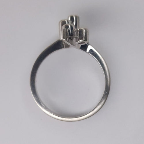 Bague 52 Bague Art Déco or blanc 58 Facettes