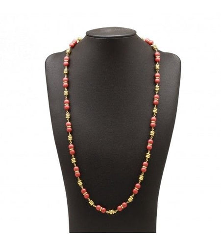 Collier Collier - Or & Corail Rouge 58 Facettes 170078R
