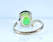 Bague 49 Bague en or blanc et tourmaline verte 58 Facettes AB614