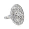 Bague 55 Bague Marquise Or blanc, Platine Diamant 58 Facettes 4097114CN