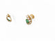 Boucles d'oreilles boucles d'oreilles en or jaune 18k serties emeraudes & 12 diamants 1ct s 58 Facettes 271351