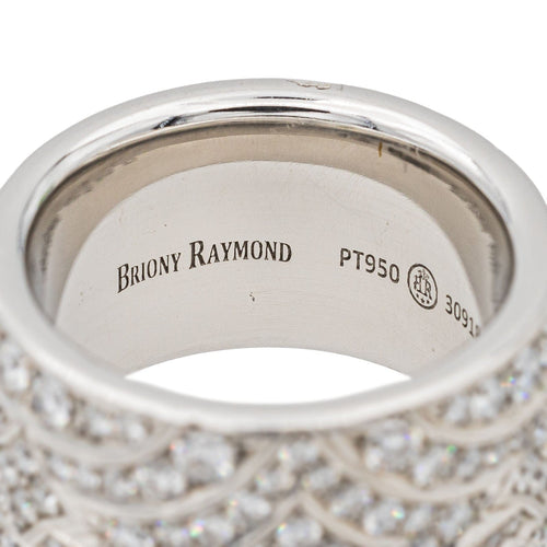 Bague 53 Briony Raymond Bague Cocktail  Platine Diamant 58 Facettes 3582758CN