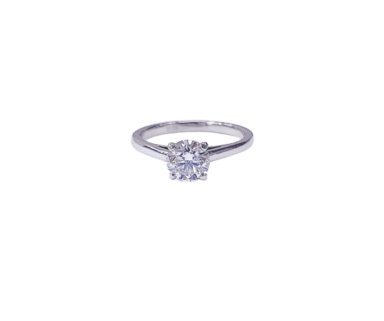 Bague 51.5 DE BEERS - Bague solitaire platine 1 carat 58 Facettes DEBEERS.1722