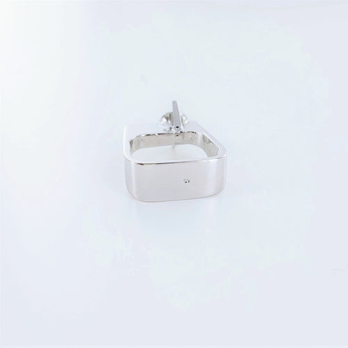 Bague Bague Jean VENDÔME "Satellite" or gris et diamant 58 Facettes